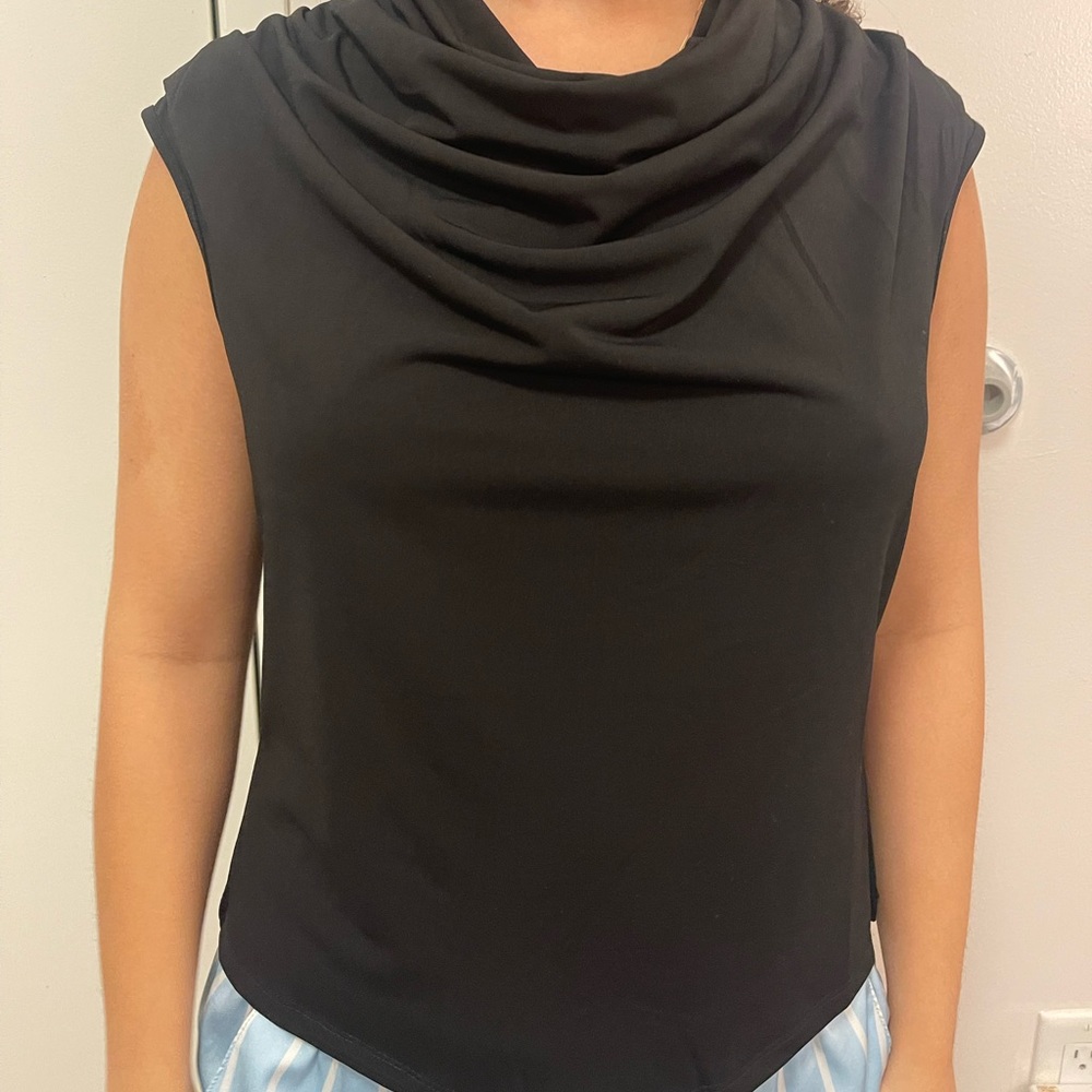Black professional tank top by Sncerely Jules, 
Size medium